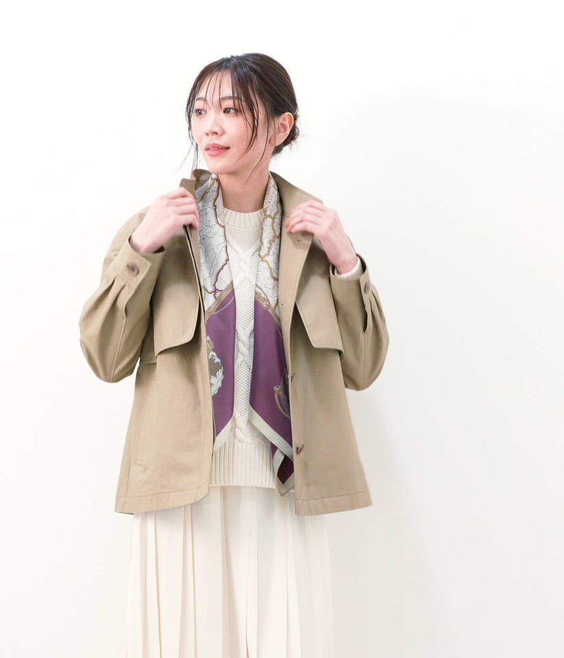 L】HORSE CLOTH スタンドカラーショートアウター(54555160-2025