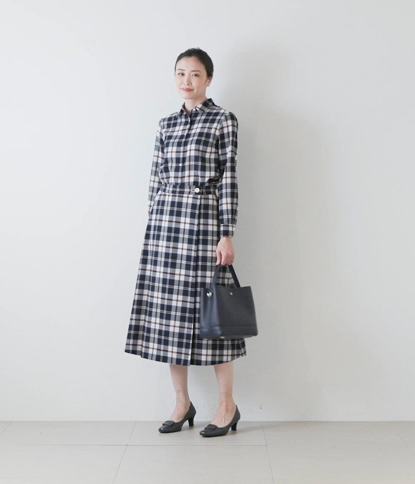 2024✨美品✨MACPHEE ポリエステルフラノ コクーンシャツ ネイビー SOLDOUT】TOMORROWLAND MACPHEE マカフィー レディース コットン