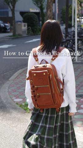 リュックの原型ともいえるスタンダードなレザーリュック / 革鞄のHERZ