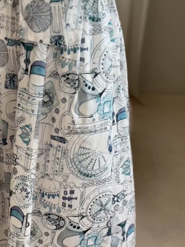 NewYear-SALE ボウタイ ワンピース Made with Liberty Fabric HUIT 全4