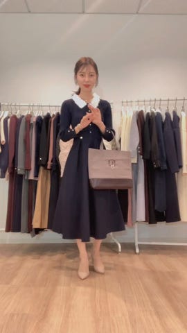 フリル ダンボールニット ドレス コート ロング Winter-SALE フリル ダンボールニット ドレス コート ロング le reve