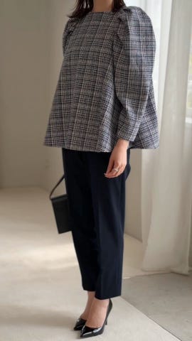 ツイード フレア トップス HUIT 全6色｜hit841-0022【16