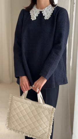 Winter-SALE キルティング サブバッグ HUIT 全3色｜hit932-0300【1