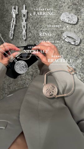 38087975 ハードウェア グラジュエイテッド リンク ピアス 新品